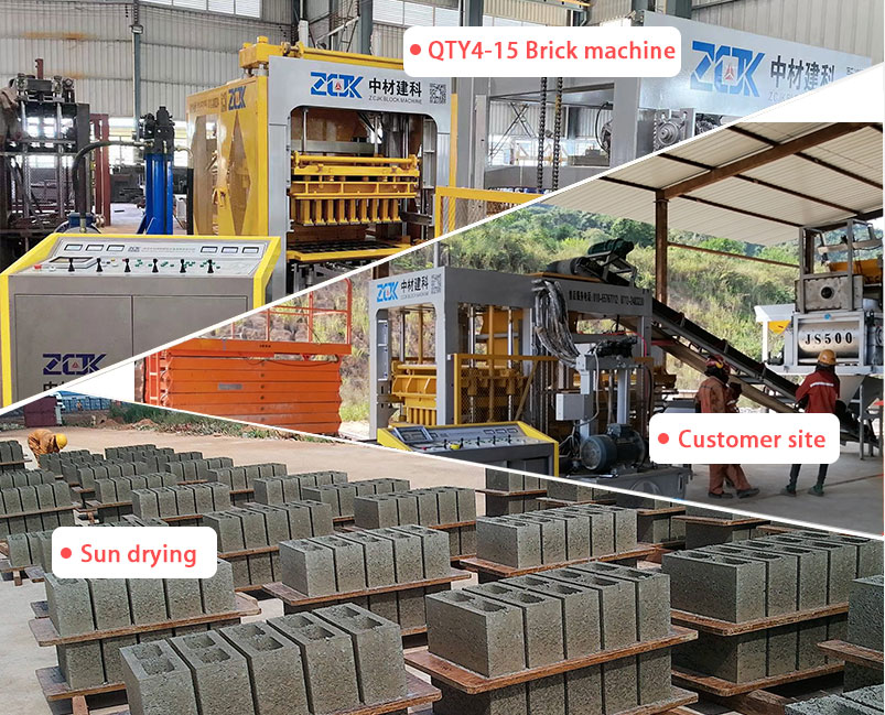 machine à blocs automatique qty4-15