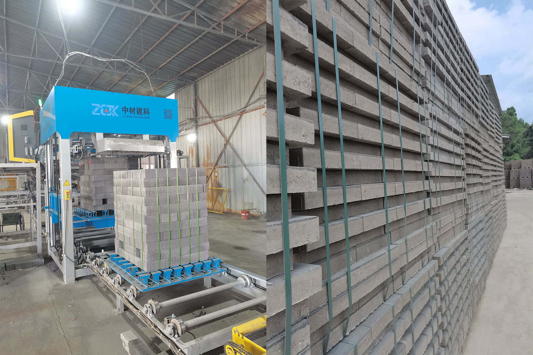 Avantages des presses à balles pour les lignes de production de blocs de béton